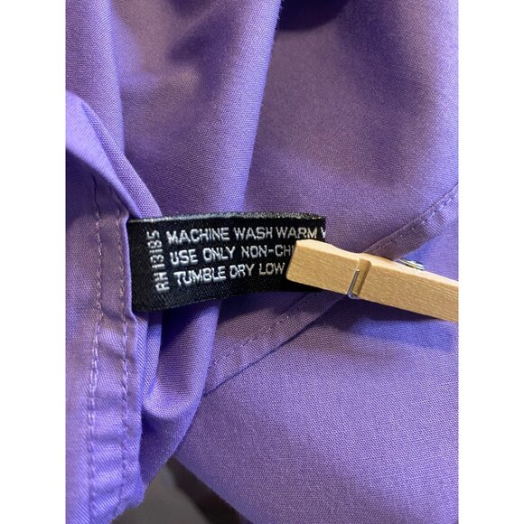 Pierre Cardin Purple Button Down Shirt M 15-15 1/2 32/33 - Picture 6 of 7